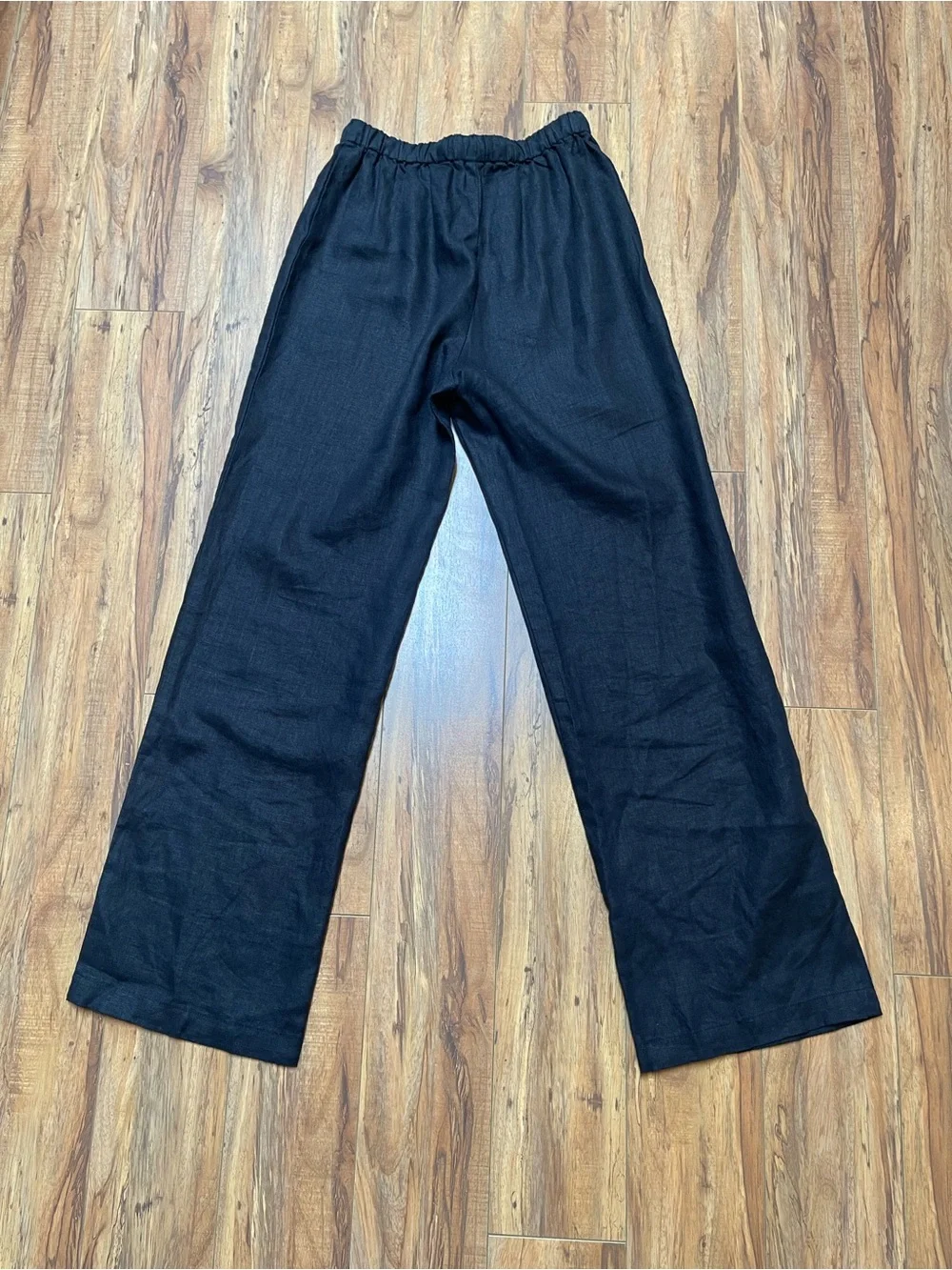 Reformation Olina Linen Pants in Black Size XS